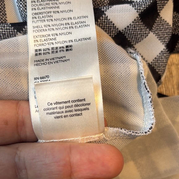 Black and White Checkered Women's Top - Picture 11 of 11